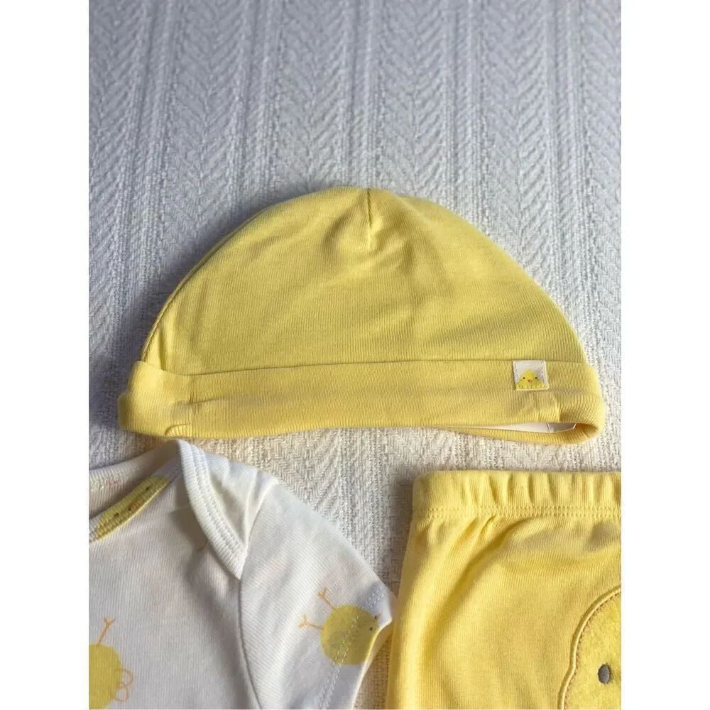 CARTER’S  6M BABY Chick Bodysuit Pants & Hat Set - Picture 6 of 10